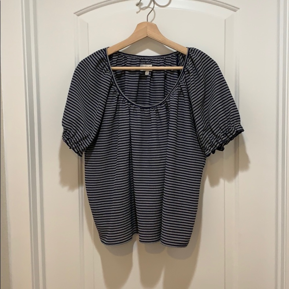 Madewell Texture & Thread stripe peasant t…